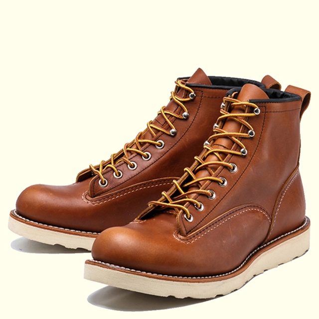 RED WING 6'' LINEMAN BOOTS 2904(6H(24.0cm) BROWN): GOOD