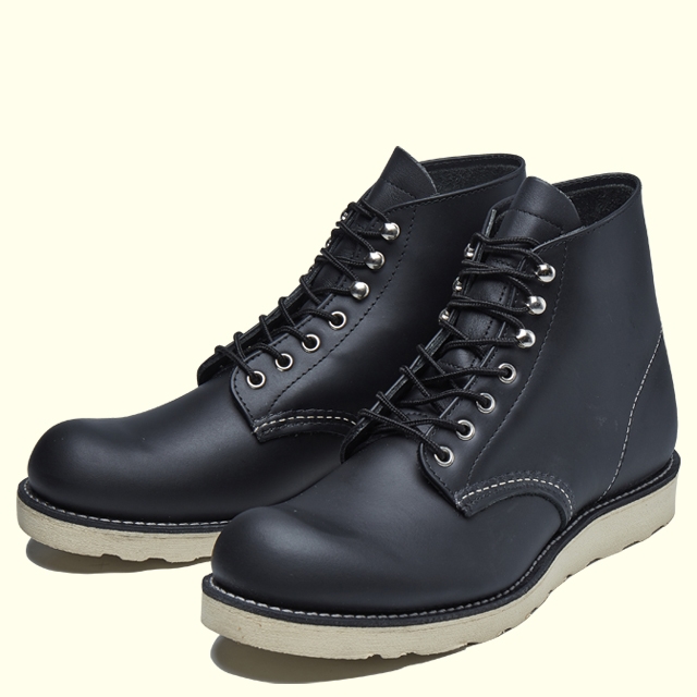 REDWING IRISH SETTER 6' ROUND-TOE 8165(D)(6H(24.5cm) BLACK CHROME 