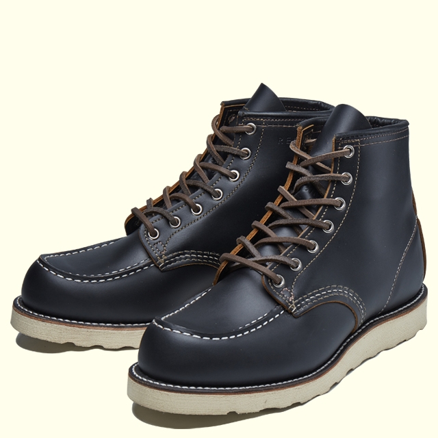 REDWING IRISH SETTER 6' MOC-TOE 9874(E)(6H(24.5cm) BLACK KLONDIKE 