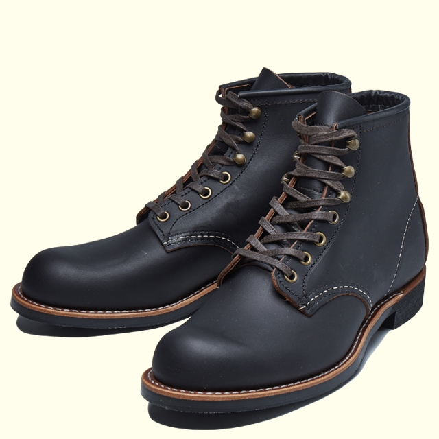 REDWING BLACKSMITH 3345(D)(6H(24.5cm) BLACK): Red Wing Shoes 