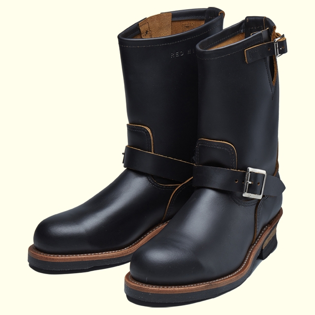 RED WING ワークブーツ 黒 REDWING 11'ENGINEER STOVEPIPE 9268(D)(7(25.0cm) BLACK