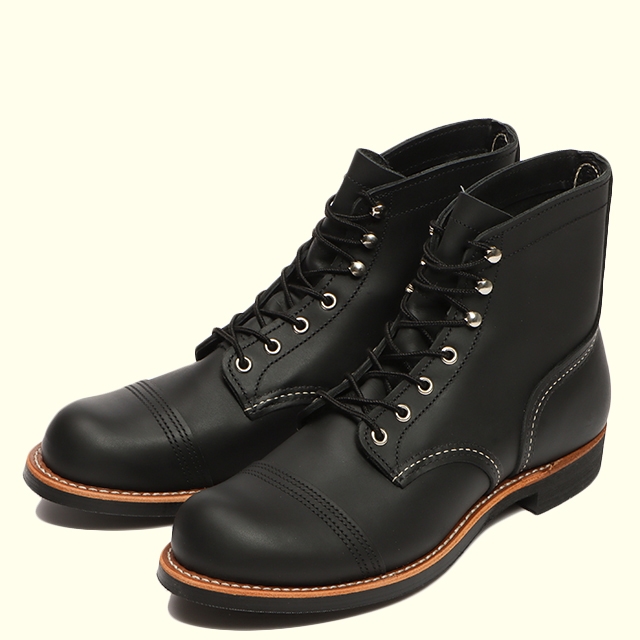 【REDWING】 IRON RANGER 8084(D)(6(24.0cm) BLACK HARNESS): Red Wing Shoes ...