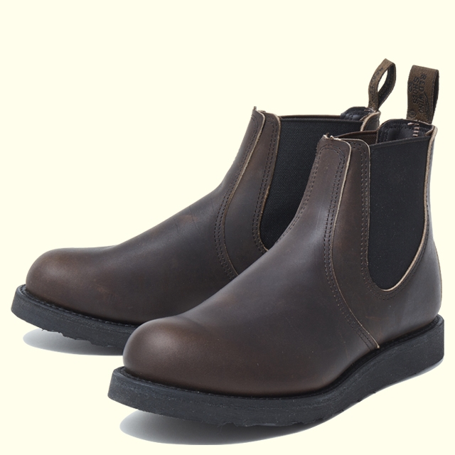 REDWING CLASSIC CHELSEA 3191（D）(6H(24.5cm) EBONY HARNESS): Red ...