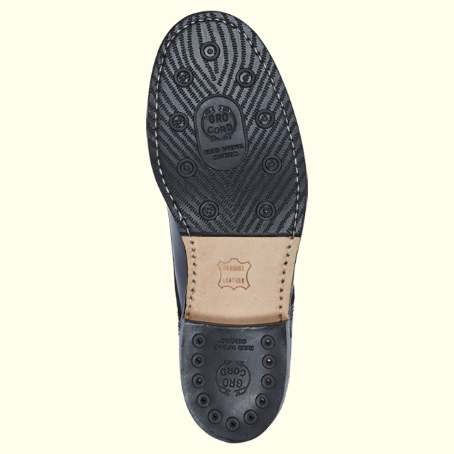 REDWING MIL1 BLUCHER OXFORD 9087(D)(7(25.0cm) BLACK ESQUIRE): Red