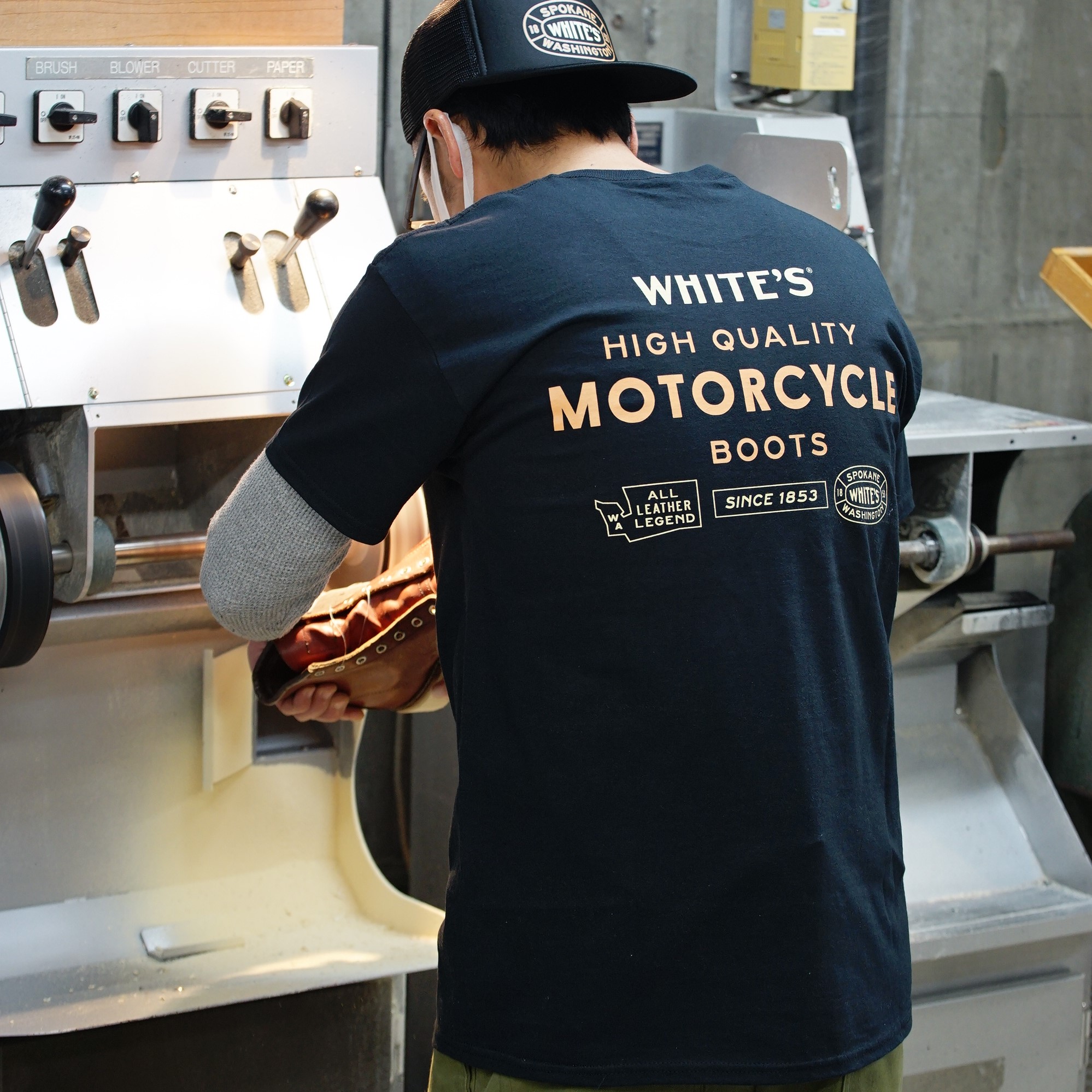 White's SS Tee(M BLACK): APPAREL ウェア・バッグWHITE&ホワイツ