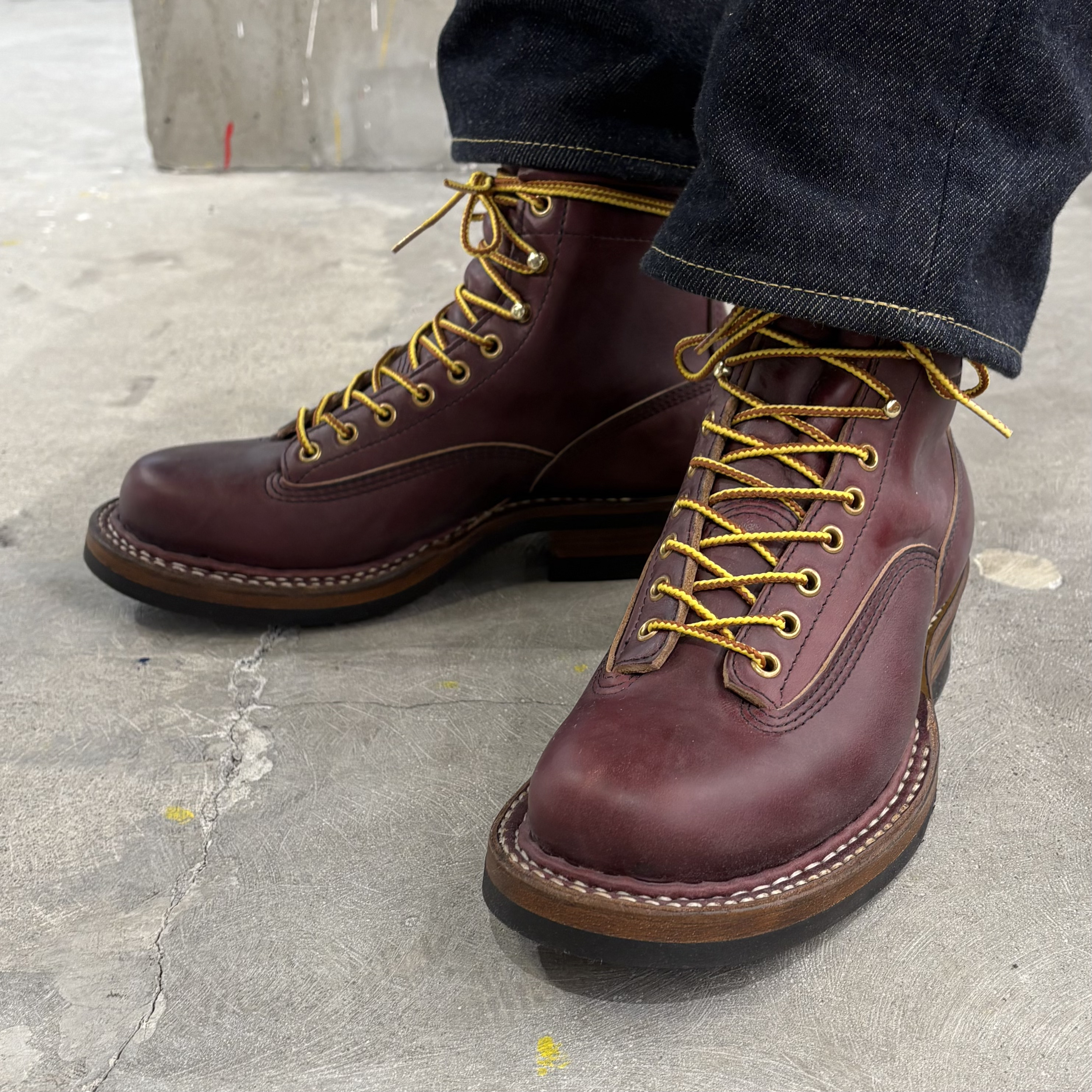 ホワイツ 6インチ スモークジャンパー レースTOトゥ BURGUNDY CX