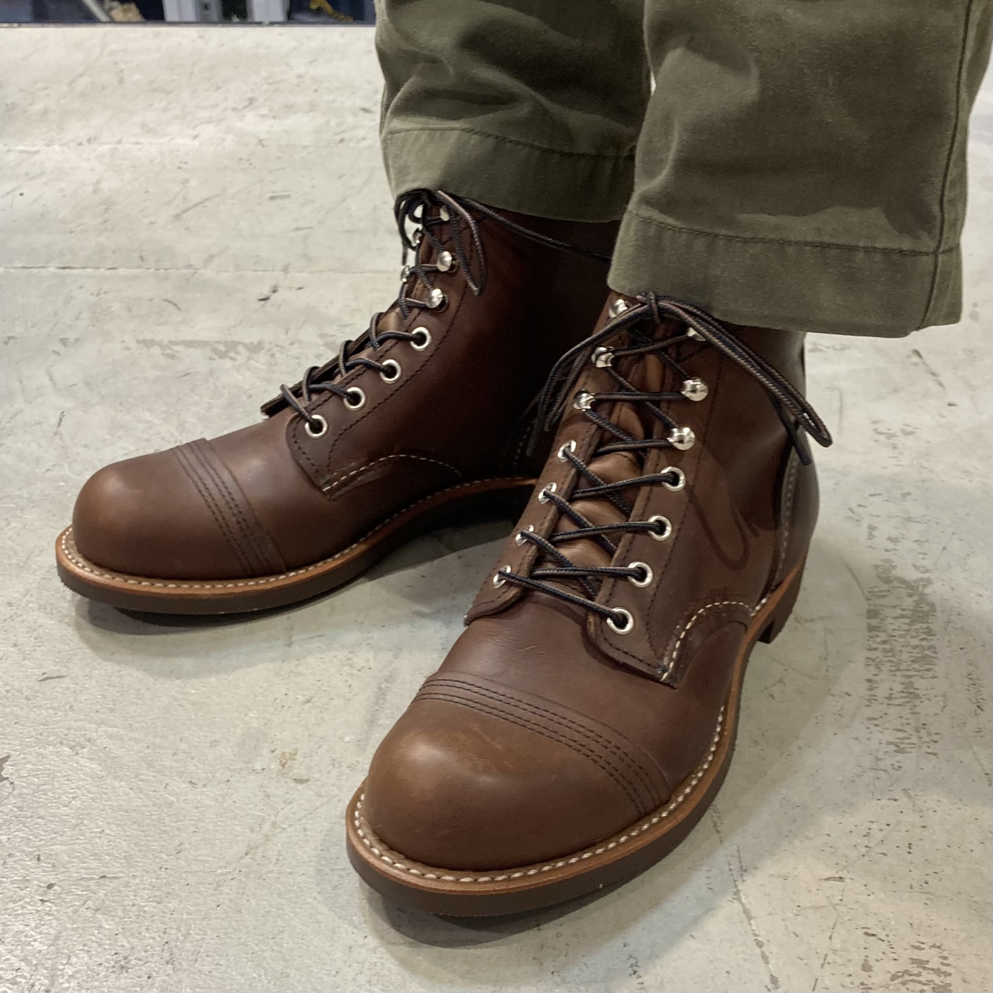 RED WING】 IRON RANGER 8111 (D)(6(24.0cm) AMBER HARNESS): Red Wing Shoes｜ レッドウィングWHITE&ホワイツブーツ、DANNERダナー正規取扱店 STUMPTOWN BOOTS＆RECRAFTING｜スタンプタウン  ブーツ＆リクラフティング