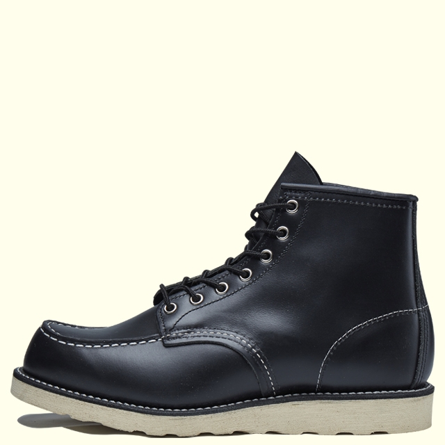 REDWING IRISH SETTER 6' MOC-TOE 8179(E)(6H(24.5cm) BLACK CHROME