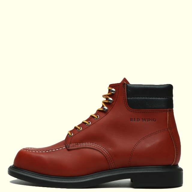 REDWING SUPERSOLE 6' MOC-TOE 8804(E)(6H(24.5cm) ORO RUSSET): Red 