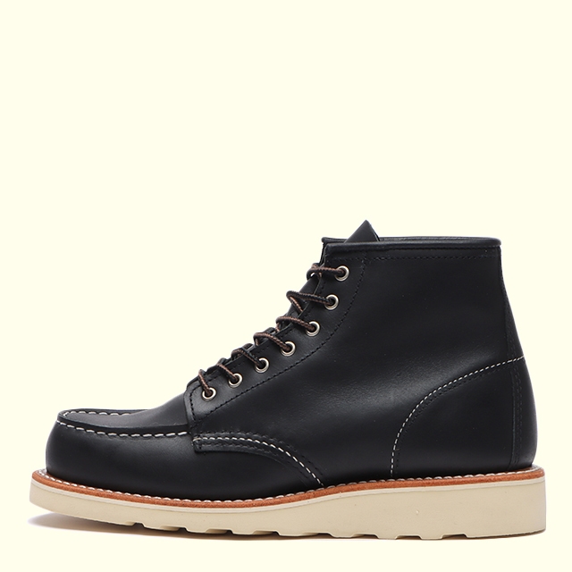 REDWING W'S 6' CLASSIC MOC(5H(22.5cm) BLACK BOUNDARY): Red Wing 